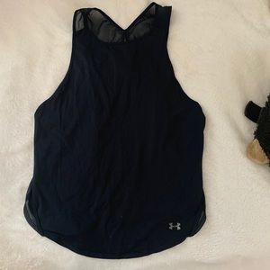 black Under Armour athletic tank top